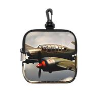NImongt World War 2 Aircraft Airplane 2-Standard-Scale-2_00x Print Lightweight Square Storage Bag Organizer Pouch Travel Cosmetic for Home Office
