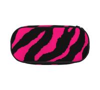 NImongt Zebra Tiger Leopard Pink Print Stylish Pencil Bag Pen Case School Supplies Makeup Storage Travel Office Class Use