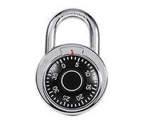 Nimooa D Coded Lock, Rotary Padlock Combination Padlocks Digit Resettable Number U Locker Lock Safe Round Dial Luggage Suitcase Security