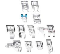 Nimooro 12Pcs Presser Foot Kit,Straigh Foot, Roller Foot, Snap on Sewing Machine Foot Presser Feet Set for Sewing Machines Easy Install Easy to Use