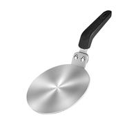 Nimooro Induction Hob Converter Plate, Stainless Steel Induction Converter Plate with Insulated Handle for Glass and Moka Pots