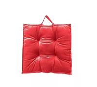 NIMORA Velvet Booster Seat Cushion - Thick Padded Floor, Armchair, Kitchen, Garden & Indoor Chair Support for Adults (Red, Pack of 4)