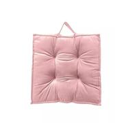 NIMORA Velvet Booster Seat Cushion - Thick Padded Floor, Armchair, Kitchen, Garden & Indoor Chair Support for Adults (Pink, Pack of 4)