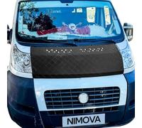 NIMOVA Front Diamond Effect Black Full Bonnet Bra Cover Protector Guard For Fiat Ducato Peugeot Boxer Citroen Relay 2007-2014 Models