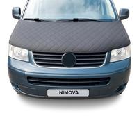 NIMOVA Front Diamond Effect Black Full Bonnet Hood Bra Cover Protector Guard For Volkswagen VW T5 Transporter 2003-2009
