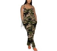 Nimsruc Womens Jumpsuits Casual Summer Rompers Sling Sleeveless Loose Baggy Overalls Jumpers With Pockets 2024, Z686-camo, XL