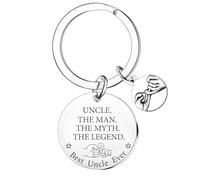 Nimteve Best Uncle Ever Keyring Gifts for Uncle Gifts from Niece Nephew Father’s Day Gifts for Uncle Jewelry Gifts for Uncle Christmas Birthday Gifts I Love You Uncle Gifts