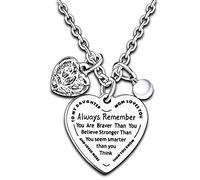 Nimteve Daughter Gift From Mum Daughter Necklace Daughter Pendant Gifts For Daughter From Mother Jewellery For Girls (To My Daughter Mom Loves You)