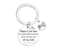 Nimteve Funny Couple Keyring Valentine's Day Gifts for Him Her Anniversary Wedding Gifts Keychain for Husband Wife Boyfriend Girlfriend