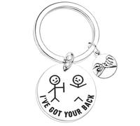 Nimteve Funny Friendship Gift Bestie Friendship Keychain Christmas Birthday For Friends Graduation Gift For Friends I‘ve Got Your Back Keyring