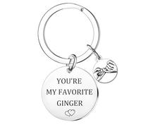 Nimteve Funny Valentines Day Gift For Girlfriend Boyfriend Anniversary Wedding Gifts For Wife Husband Keychain From Wife You Are My Favourite Ginger Keyring