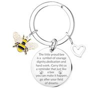 Nimteve Inspirational Gift For Friend Bee Keychain Bee Gifts Friendship Gifts For Women Coworker Appreciation Goodbye Farewell Gift Thank You Gifts For Teacher Birthday Graduation Gift