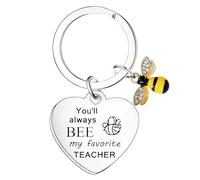 Nimteve Teacher Appreciation Gifts For Women Thank You Teacher Presents Bee Keyring For Teacher Leaving Presents Thank You Gifts