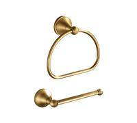 NIMURY Antique Toilet Paper Holder 2 Pieces Set Bathroom Hardware Towel Ring Tissue Roll Holder Toilet Tissue Holder Wall Mount Stainless Steel