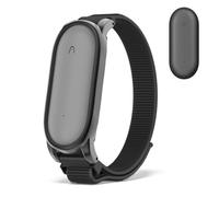 Nimuw Breathable Nylon Stretchy Wristband Compatible with Plaud NotePin & Plaud NotePin S (2025) with Hook-and-Loop Closure (Black)