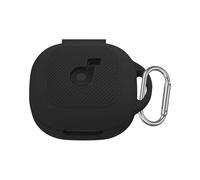 Nimuw Compatible with Anker Soundcore P40i Case Cover, Silicone Anti-Slip Anti-Scratch Protective Cover for Soundcore P40i Wireless Earbuds Charging Case with Carabiner (Black)