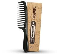 Nimxy Black Wide Tooth Comb for Curls 1 Pc - Curl Comb with Comfortable Handle for Detangling Medium to Long Wet and Wavy Hair - hairdressing & Styling