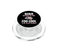 Nina Because I'm Too Cool Be Called Grandma Floral Flower PopSockets PopGrip for MagSafe