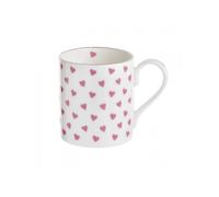 Nina Campbell Pink Heart Mug - Fine Bone China - Gift Boxed