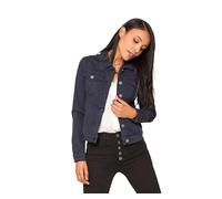 Nina Carter J212 Women's Slim Fit Denim Jacket - Coloured Transition Jacket with Kent Collar and Pockets - Spring and Summer Jacket Stretch Jacket