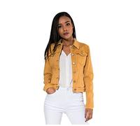 Nina Carter J212 Women's Slim Fit Denim Jacket - Coloured Transition Jacket with Kent Collar and Pockets - Spring and Summer Jacket Stretch Jacket