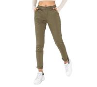 Nina Carter J250 Women's Chino Trousers Comfortable Medium Waist Slim Fit Stretch Cotton Trousers - Stylish Everyday Leisure Trousers