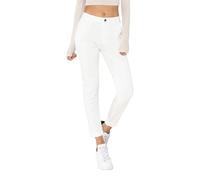Nina Carter J250 Women's Chino Trousers Comfortable Medium Waist Slim Fit Stretch Cotton Trousers - Stylish Everyday Leisure Trousers