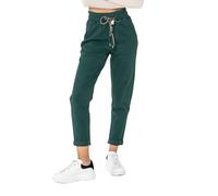 Nina Carter P500 Women's Casual Jeans in Jogger Style High Waist Jeans Jogging Bottoms Summer Jeans, Fir Green (P500-29), XL