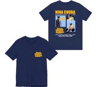 Nina Chuba Merch Deutschland Schweiz Tour 2025 T-Shirt Men Women Short Sleeve Graphic Tee (Navy,S)
