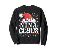 NINA Claus Funny Xmas Christmas Grandma Holiday Style Sweatshirt