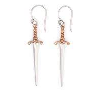 Nina Designs Sterling Silver Earrings - 925 Sterling Silver Dangle Earrings for Women Dangle Earrings for Women Mixed Metal Earrings, No Gemstone