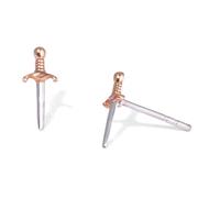 Nina Designs Sterling Silver Earrings - Sterling Silver Stud Earrings for Women Post Earrings Recycled 925 Sterling Silver Bronze No Gemstone