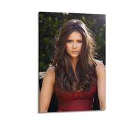 Nina Dobrev Canvas Posters Aesthetic Wall Art Decorative Painting Poster Decor Vintage Canvas for Living Room Bed Room 16x24inch(40x60cm) Frame-style