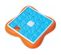 Nina Ottosson Challenge Slider Puzzle for Dog, 37x37cm, Orange/Blue, 24 Pockets