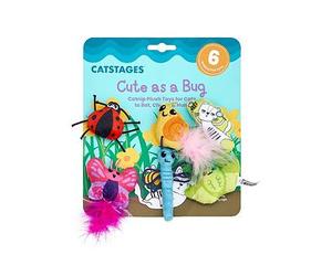 Nina Ottosson Cute As A Bug 6 Pack Cat Toy Print