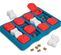 Outward Hound by Nina Ottosson Dog Brick Treat Puzzle Enrichment Toy, Level 2 Intermediate Game, Blue