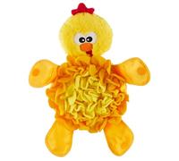 Nina Ottosson Interactive Dog Treat Toy | Chicken Snuffle Mat & Plush Toy | Hide Treats for Sniffing & Foraging | Mental Stimulation & Boredom Relief | Squeaky Plush Toy for Interactive Play