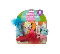 Nina Ottosson Kitty Sweet Treats 6 Pack Cat Toy Print