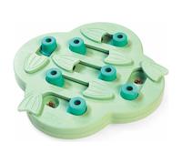 Nina Ottosson Puppy Hide N' Slide Dog Toy Green Level 2 14 Treats
