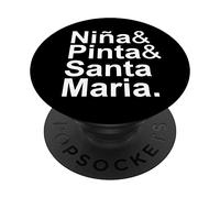 "Niña & Pinta & Santa Maria" Christopher Columbus Day Ships PopSockets Swappable PopGrip