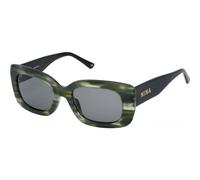 Nina Ricci Snr262530Vbt Square/rectangle Sunglasses In Grey Grey One Size