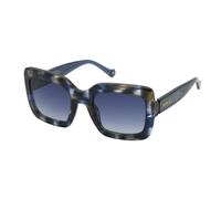 Nina Ricci SNR322 0811 Woman Sunglasses Acetate Blue Blue Squared Normal Shaded
