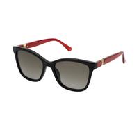 Nina Ricci SNR357 0909 Woman Sunglasses Acetate Black Brown Squared Normal Shaded