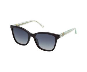 Nina Ricci Snr357 Woman Sunglasses Blue Blue Gradient/Mirror Silver / CAT3 Woman