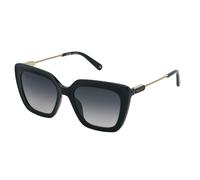 Nina Ricci SNR379 700 Woman Sunglasses Acetate Black Smoke Squared Normal Nuanced
