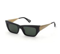 Nina Ricci SNR486 700 Woman Sunglasses Acetate Black Green Squared Normal