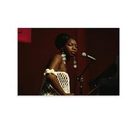 Nina-simone Art Canvas Posters, Living Room Posters, Bedroom Painting, Wall Art Painting, Prints, Modern Home Decoration Painting, Boys and Girls Room Decoration Painting, 12 x 18 inches (30 x 45 cm)