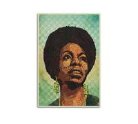 Nina Simone Canvas Poster Wall Art Decorative Living Room Posters Bedroom Posters 12x18inch(30x45cm) Unframe-style