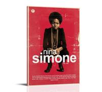Nina Simone Poster Decoration Vibrant High-end Wall Posters Retro Room Decorations Classic Art Posters Suitable For Teenagers Living Rooms BedroomsFrame-style24x36inch(60x90cm)