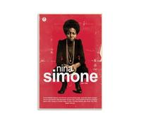 Nina Simone Poster Decoration Vibrant High-end Wall Posters Retro Room Decorations Classic Art Posters Suitable For Teenagers Living Rooms BedroomsUnframe-style24x36inch(60x90cm)